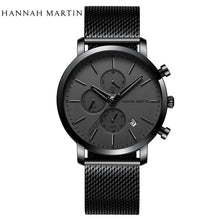 Load image into Gallery viewer, 2020 New Black Stainless Steel Mesh Wristwatch High Quality